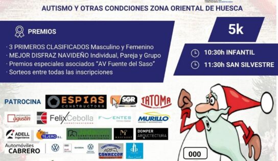Talleres Murillo destaca como patrocinador en la divertida III Carrera San Silvestre de Monzón
