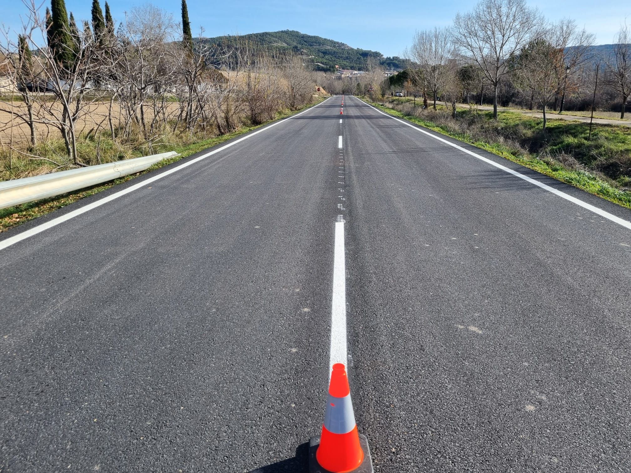 Acceso a Pareja recin asfaltado
