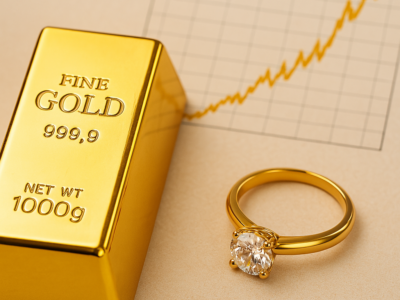 El oro en máximos históricos impulsa los anillos de compromiso