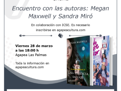 Megan Maxwell y Sandra Miró unen literatura y legado con un encuentro sobre amor y música en Canarias