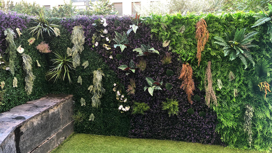 Tipos de jardines verticales: de lo artificial a lo natural