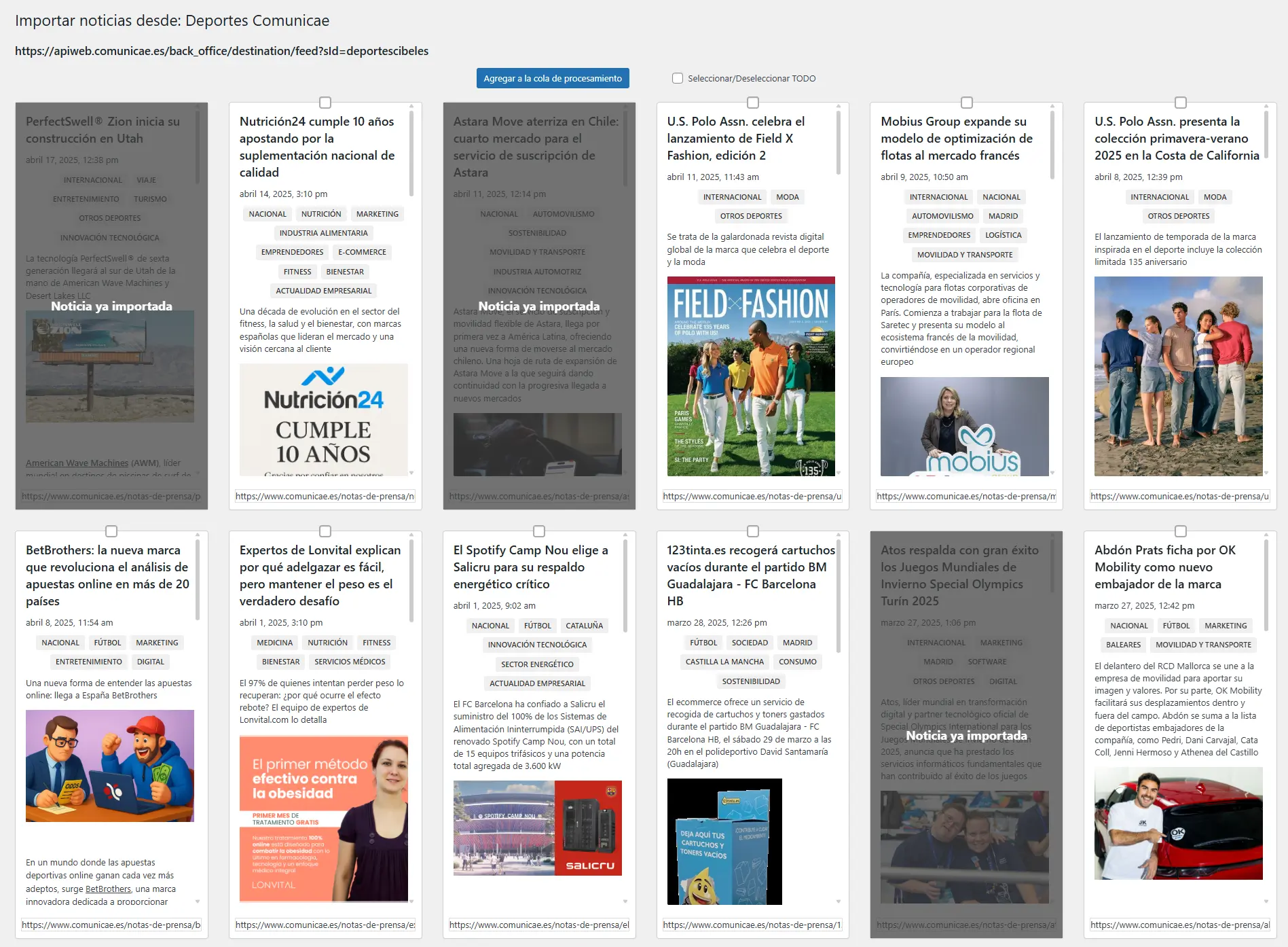 Proceso de seleccin