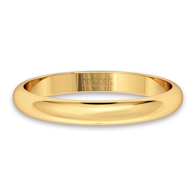 alianza de boda wicca oro amarillo