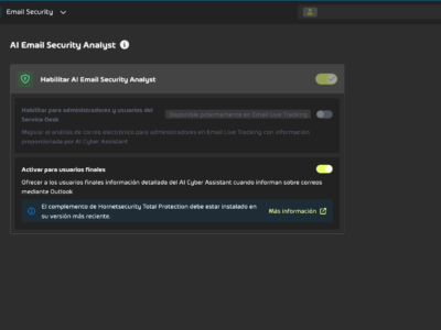 Hornetsecurity presenta su nueva solución de ciberseguridad AI Cyber Assistant