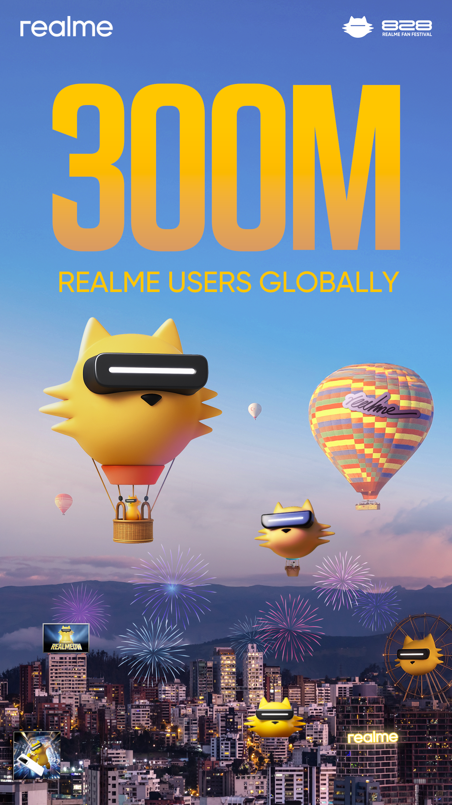 300M users realme