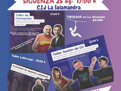 Sigüenza, de la mano de ADEL, será epicentro joven el 25 de agosto en una jornada única de formación, inclusión y diversión