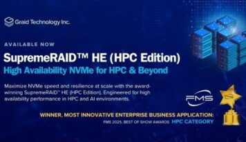 Graid Technology anuncia la disponibilidad global de SupremeRAID(TM) HE (HPC Edition)