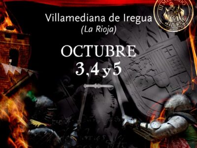 Villamediana de Iregua celebra el Mercado Renacentista de El Hereje el 3, 4 y 5 de octubre con teatro, fuego, música, talleres y fuego