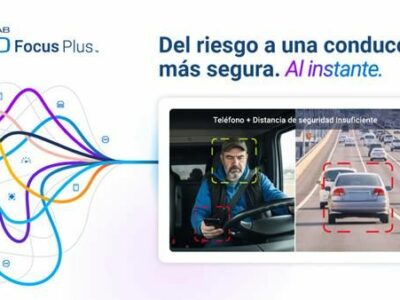 La nueva cámara de salpicadero con IA de Geotab reduce hasta un 95% las conductas de riesgo al volante con alertas de voz en la cabina