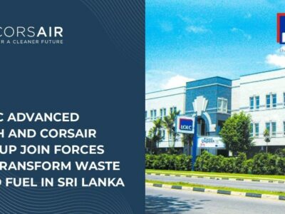 LOLC Advanced Tech y Corsair Group unen fuerzas para transformar residuos en combustible en Sri Lanka
