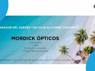 MORDICK ÓPTICOS gana el viaje al Caribe de la promoción de lentes polarizadas de Grupo Prats
