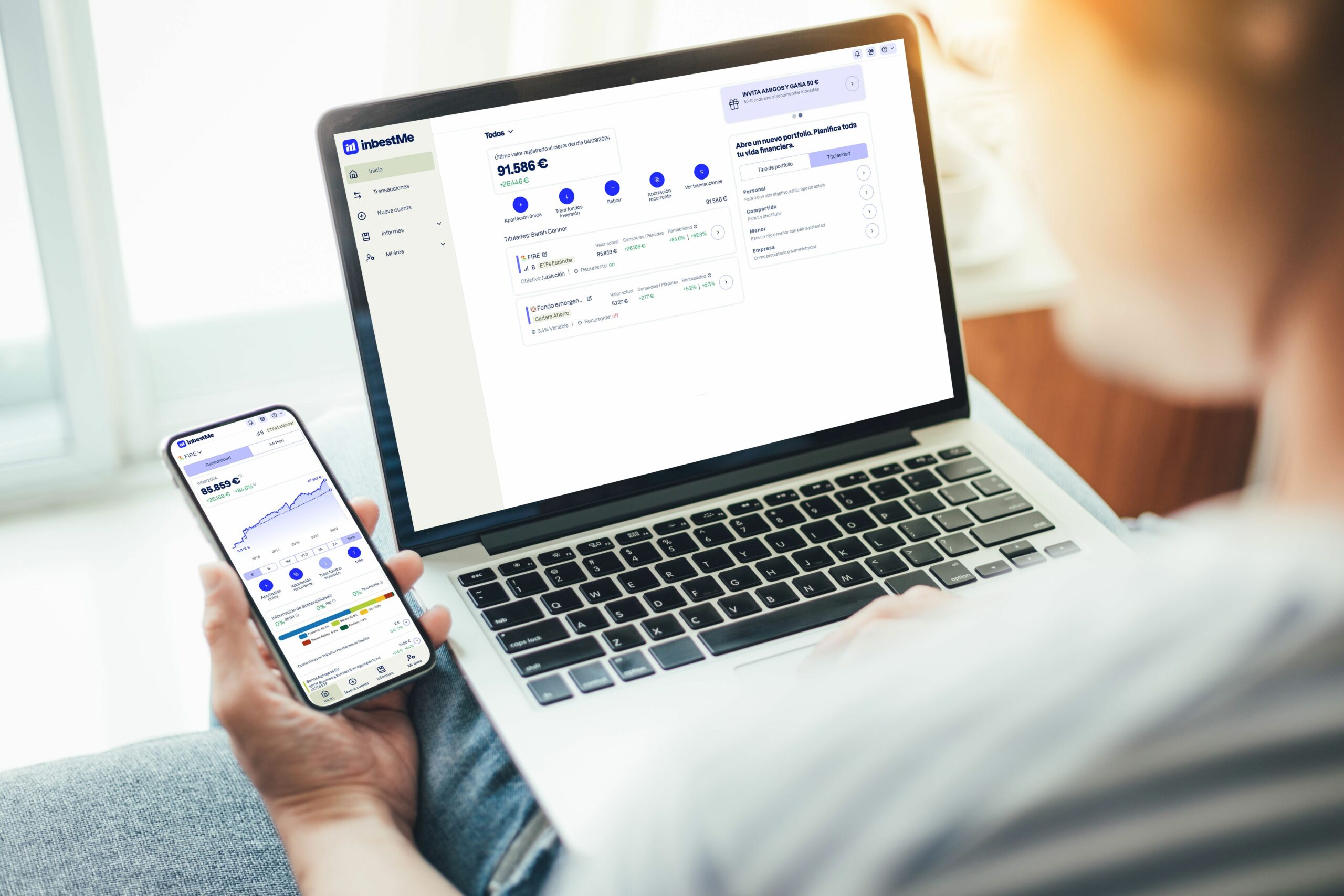 inbestMe new app screens scaled
