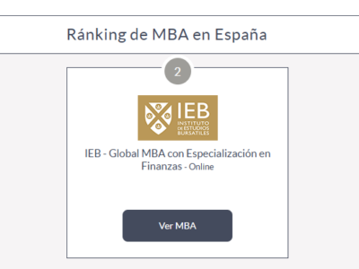 Ranking de másteres MBA de España del curso 2025-2026
