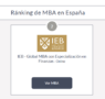 Ranking de másteres MBA de España del curso 2025-2026