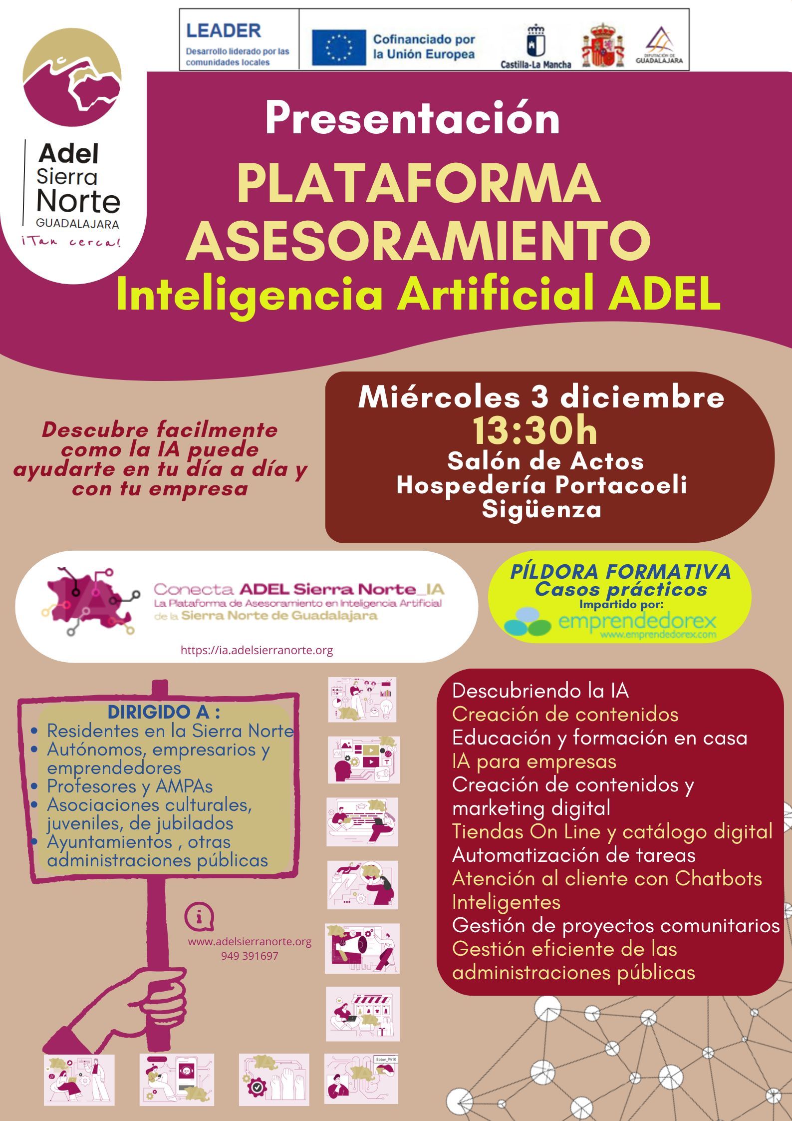 4CARTEL Mircoles 3 diciembre 1330h Saln de Actos Hospedera Portacoeli Sigenza 4