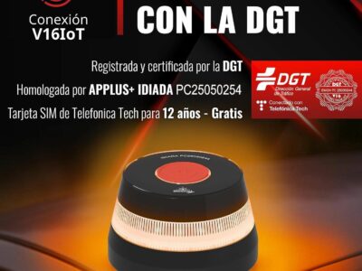 LEDBOX lanza su baliza V16 con geolocalización 3.0 homologada por la DGT: máxima seguridad vial y conexión gratuita hasta 2038