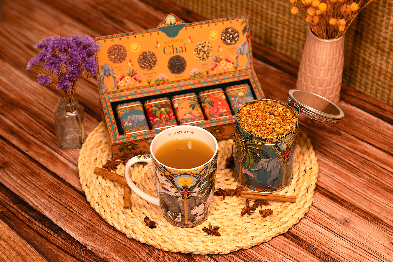 Tea Shop Set Majestic Chai Horizontal