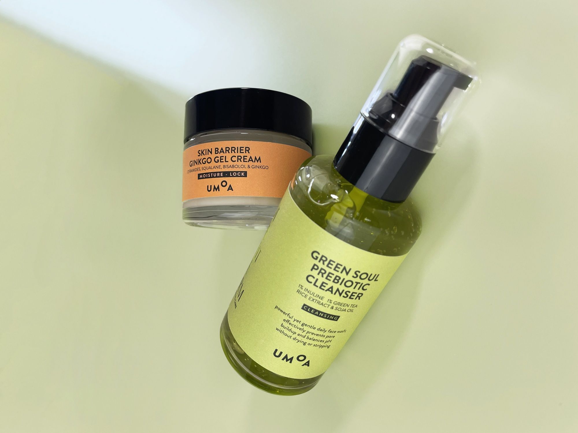 Green Soul Prebiotic Cleanser y Skin Barrier Ginkgo Gel Cream