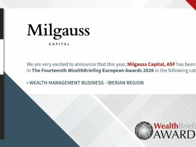 La andorrana Milgauss Capital, ASF recibe en Londres el prestigioso galardón a la Mejor Gestión de Patrimonios de la península ibérica