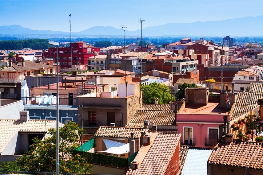 roofs catalan city figueres