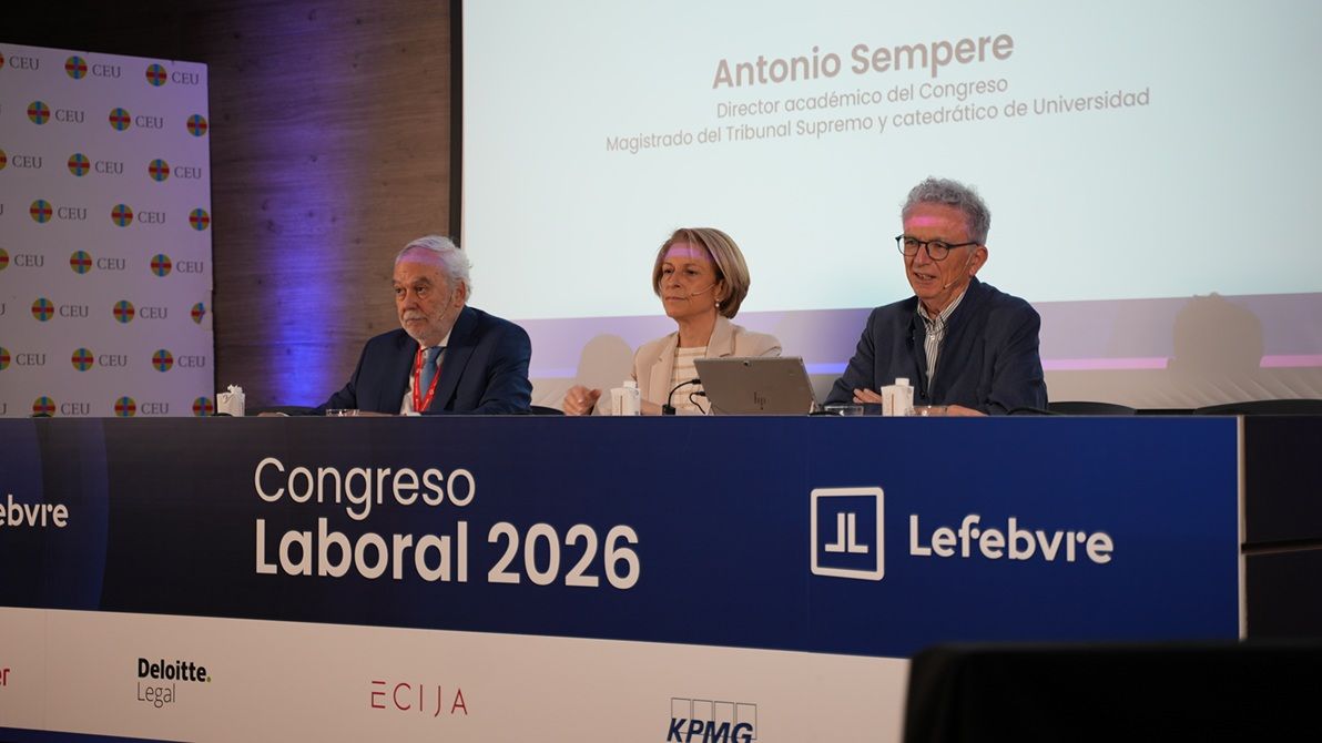 Juan Pujol Rosa Visiedo y Antonio Sempere en el Congreso Laboral de Lefebvre 2026