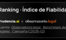 Inicio 62 Prudencia.ai se sitúa como la IA jurídica más fiable de España en el ranking de Observatorio Legal