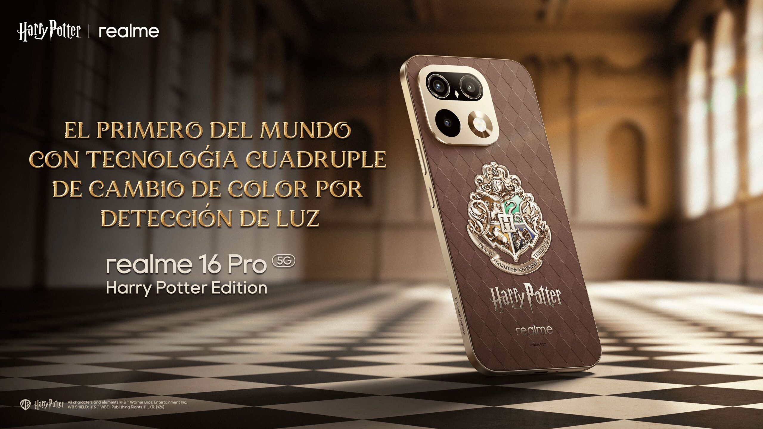 realme 16 Pro Harry Potter cambio de color horizontal scaled